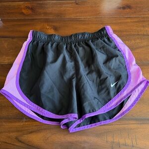 🏃‍♀️ Nike Dri-Fit Women’s Running Shorts Black Purple Athletic Activewear